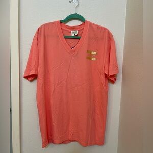 Jadelynn Brooke "Deerly Southern" Salmon Pink Graphic T-Shirt Preppy Cotton Tee